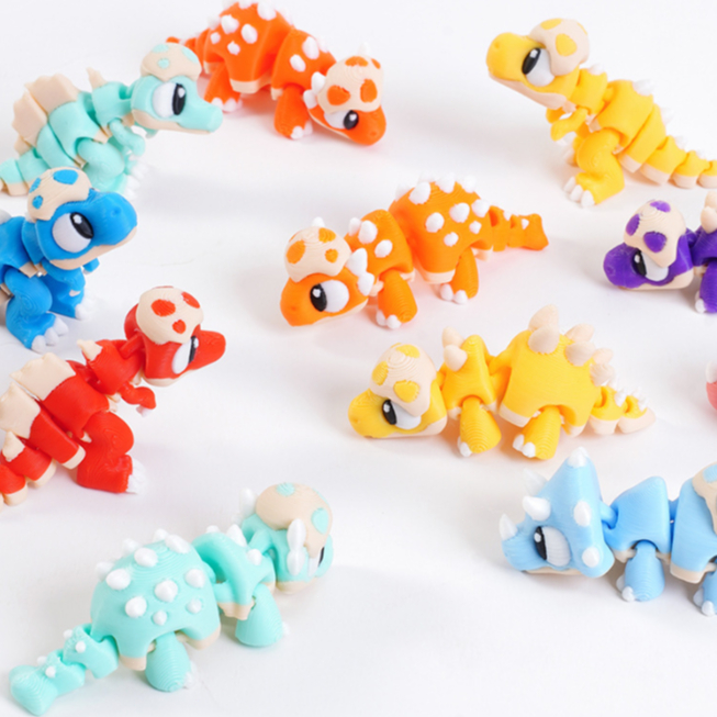 3D Printing Gif - 3D Printed Cartoon Tyrannosaurus Rex Realistic