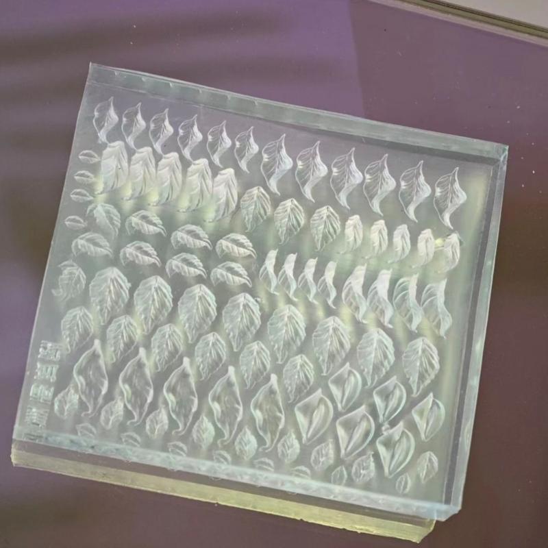 3D Printing With Silicone - 1Pcs 3D Embossing Mini Decorative Leaf