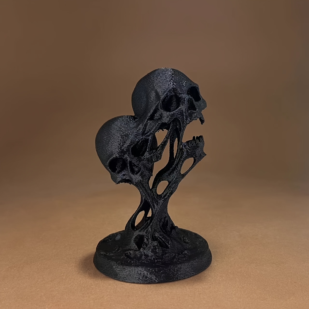 3D Printing Gif - 1-Piece Gothic Melting Skull Statue –