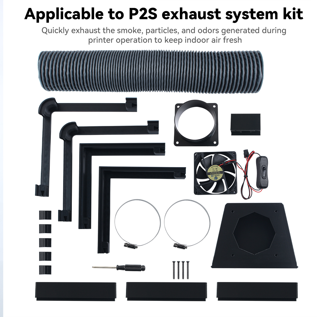3D Printing Abs - External Exhaust Fan Kit for Bambu