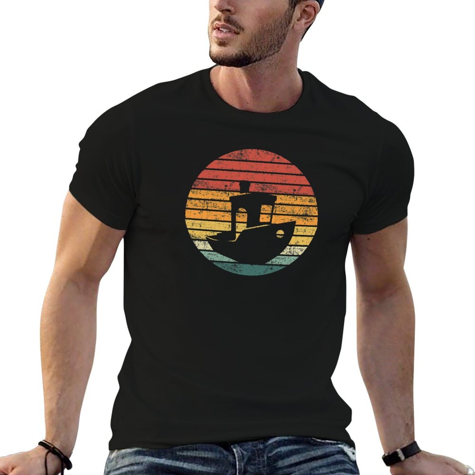 3D Printing Quotes - Distressed Vintage 3D printer benchy sunset