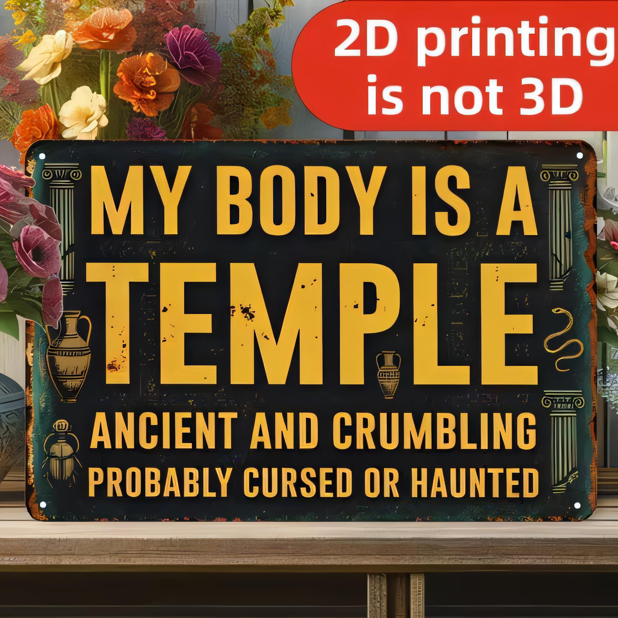 3D Printing Quotes - Tin Sign for Wall Decor 2D