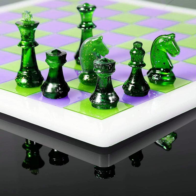 Resin Chess Set Mold With Ches - 3D Printing With Silicone 评论和价格