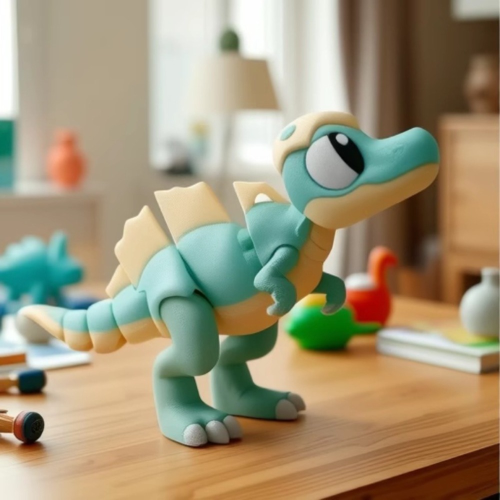 3D Printed Cartoon Tyrannosaur - 3D Printing Gif 评论和价格