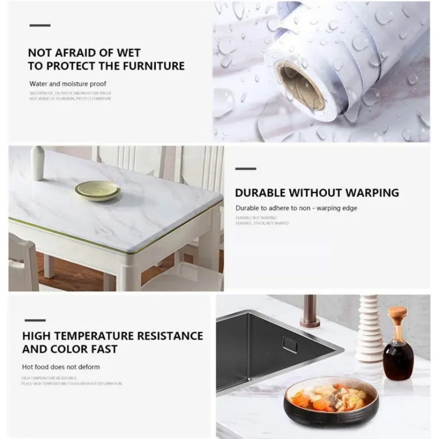 Modern Waterproof Marble Wallp - 3D Printing Quotes 评论和价格