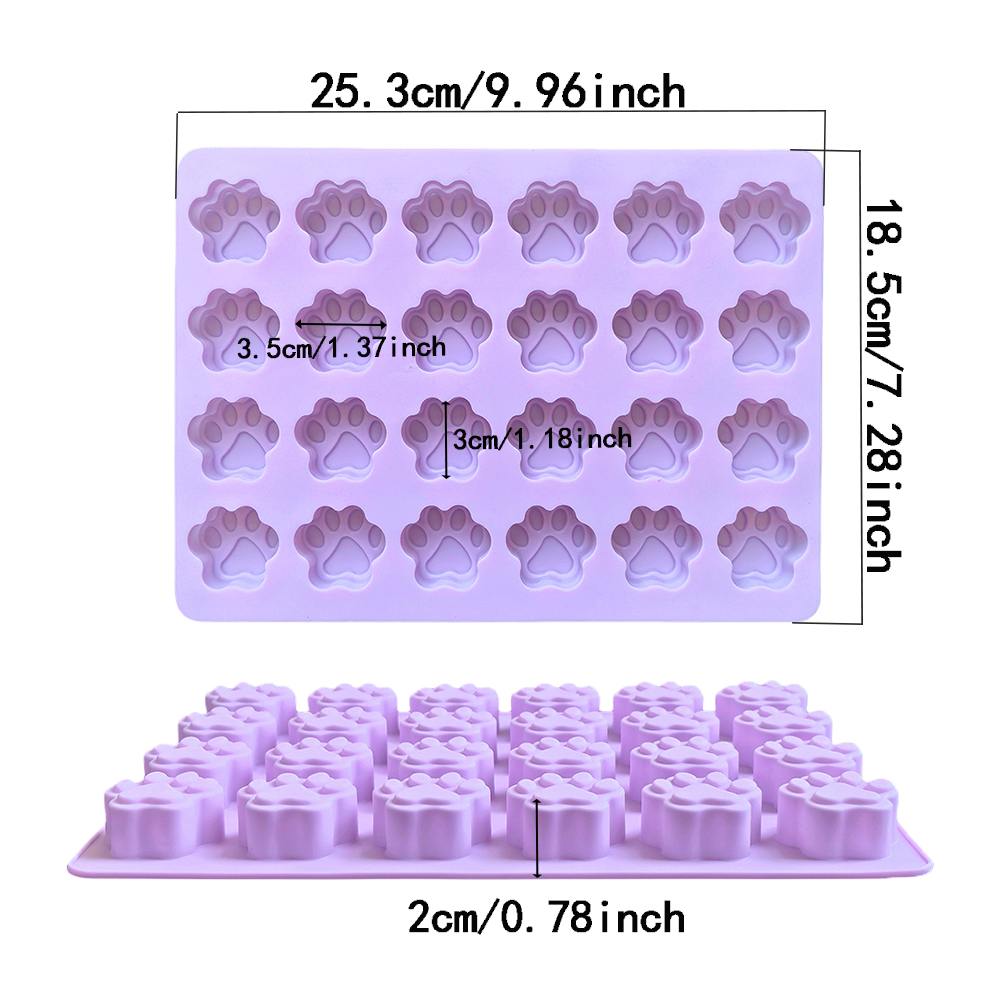 1pc 24 hole cat paw shaped cho - 3D Printing With Silicone 评论和价格