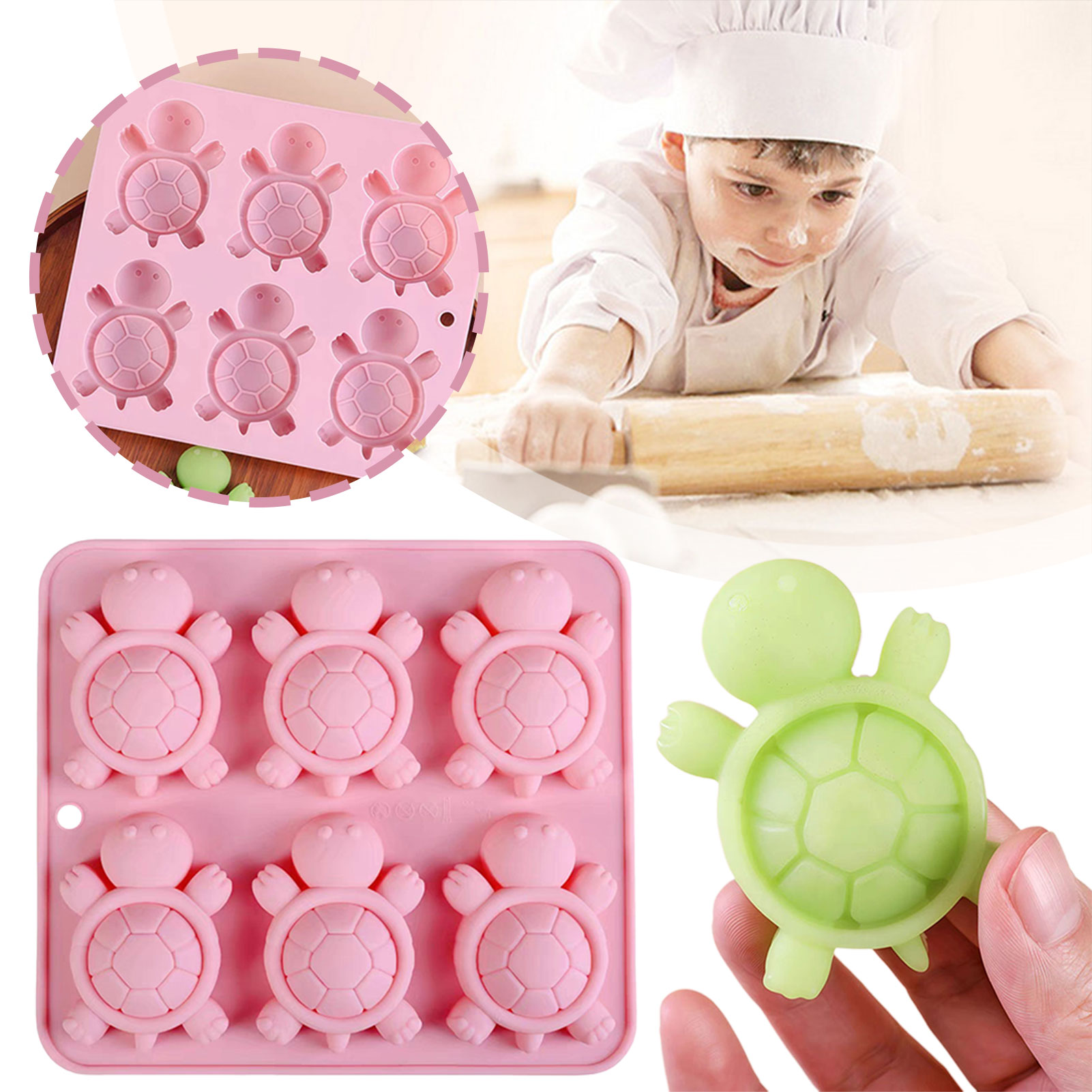 Turtles Ice Tray 3D Tortoises  - 3D Printing With Silicone 评论和价格