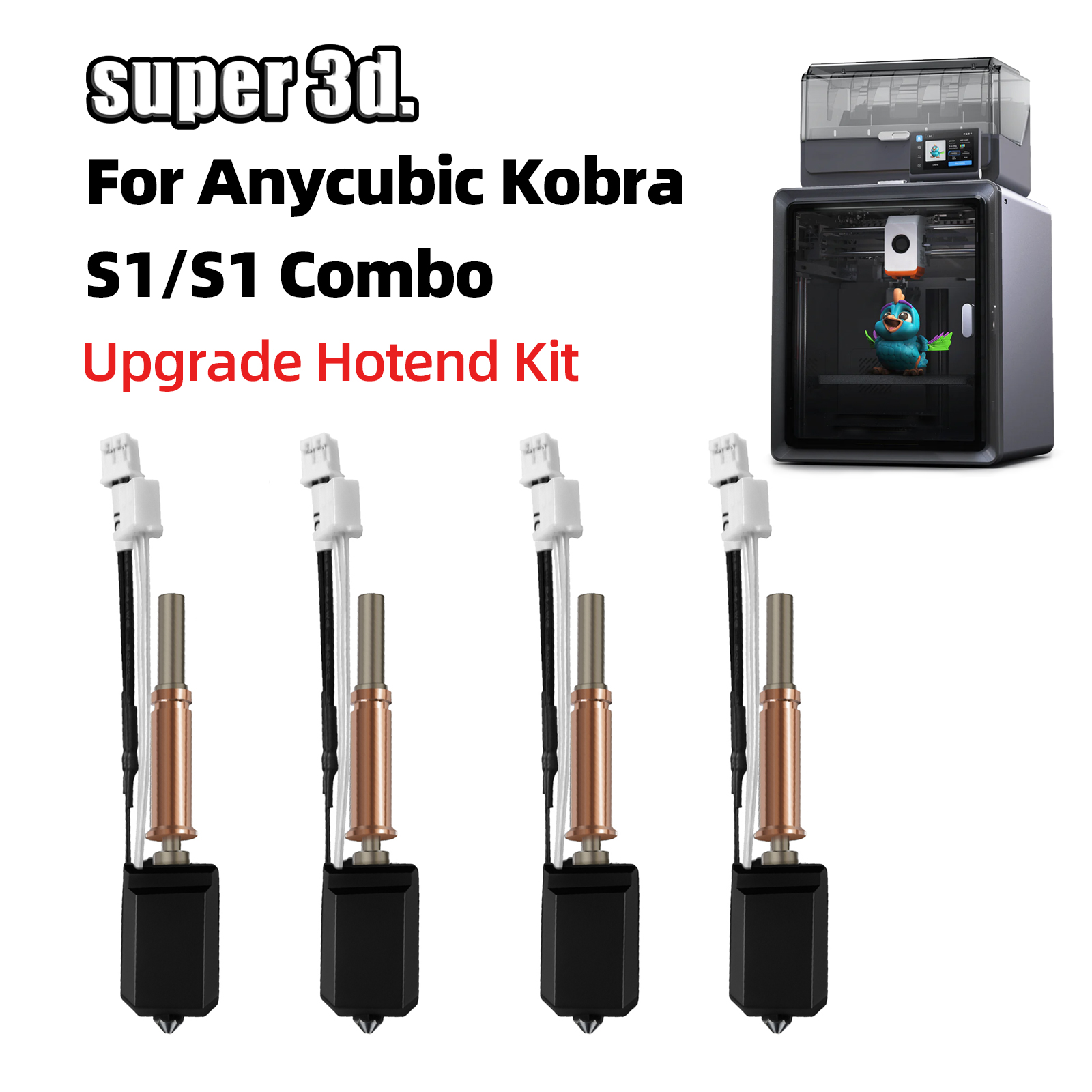 For Anycubic Kobra S1 Hotend K - Nozzle 0.4Mm Hardened 评论和价格