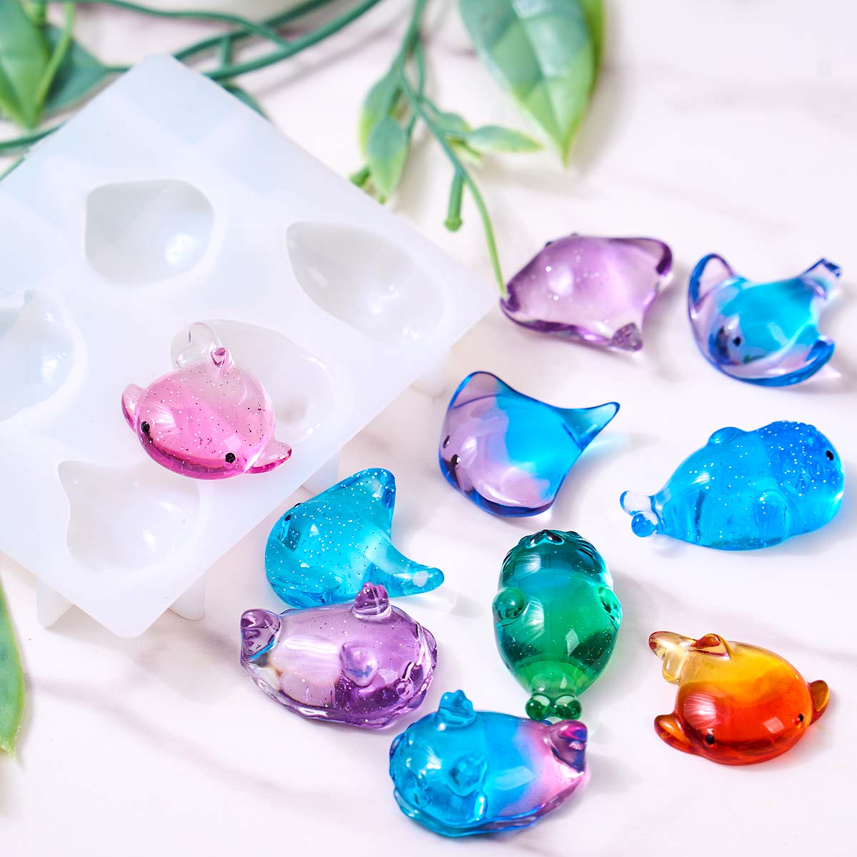 3D Healing Kawaii Manta Ray Wh - 3D Printing With Silicone 评论和价格