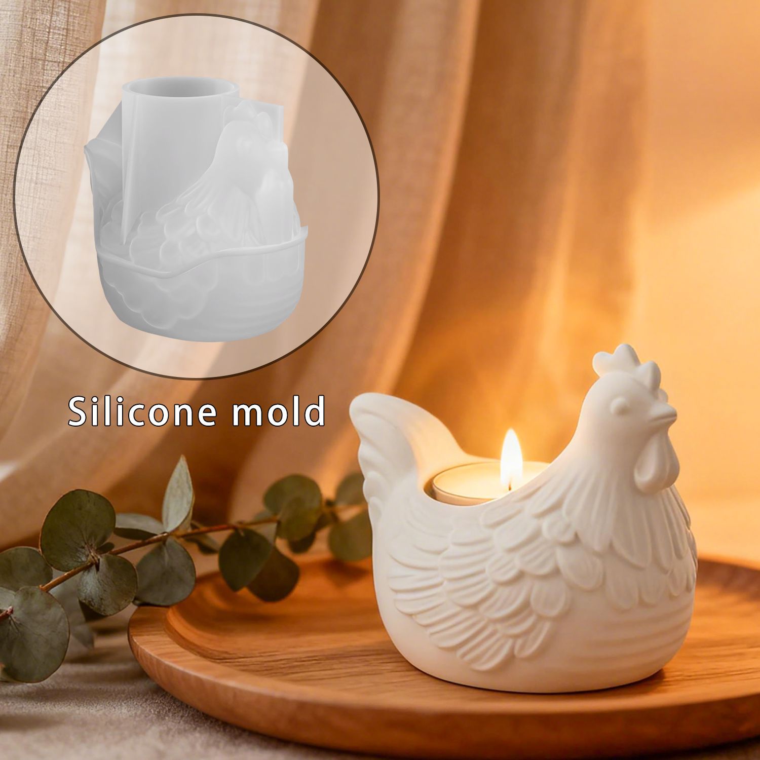 DIY 3D Little Chicken Candle H - 3D Printing With Silicone 评论和价格