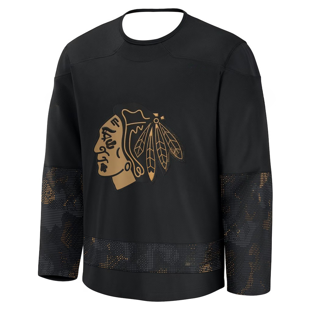 Hockey Jersey - Black with Gol - 3D Printing Gold 评论和价格