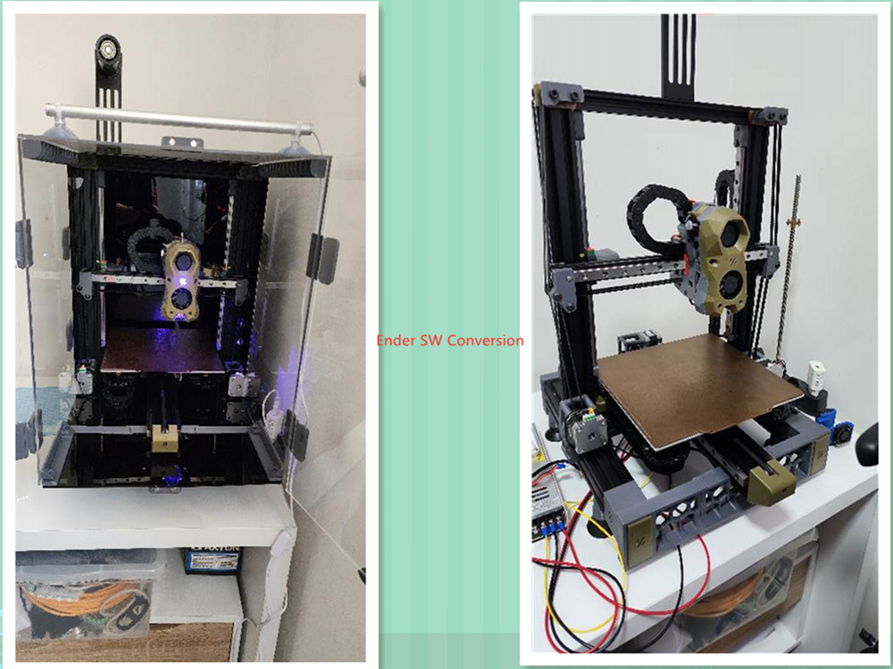 Funssor Ender3 SW CNC machined - 3D Printer Enclosure Frame 评论和价格