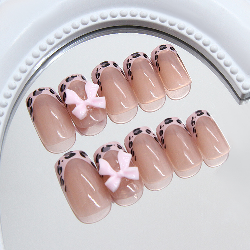 Pink Leopard Print French Tip  - 3D Printing Abs 评论和价格