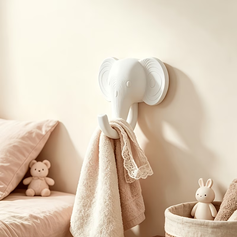 Elephant Head Single-wall Hook - 3D Printing Abs 评论和价格