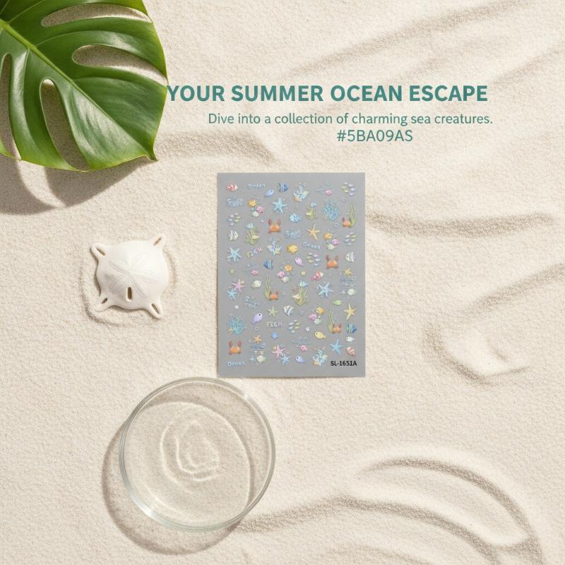 Embossed 3D Ocean Nail Art Sti - 3D Printing Enthusiast 评论和价格