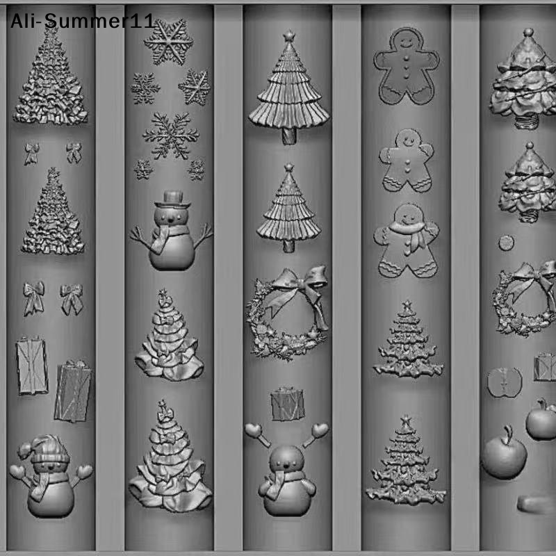 【Wq0】】1 Piece Christmas Nail A - 3D Printing With Silicone 评论和价格