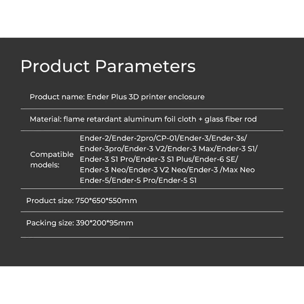 CREALITY Ender Plus 3D Printer - 3D Printer Enclosure Frame 评论和价格