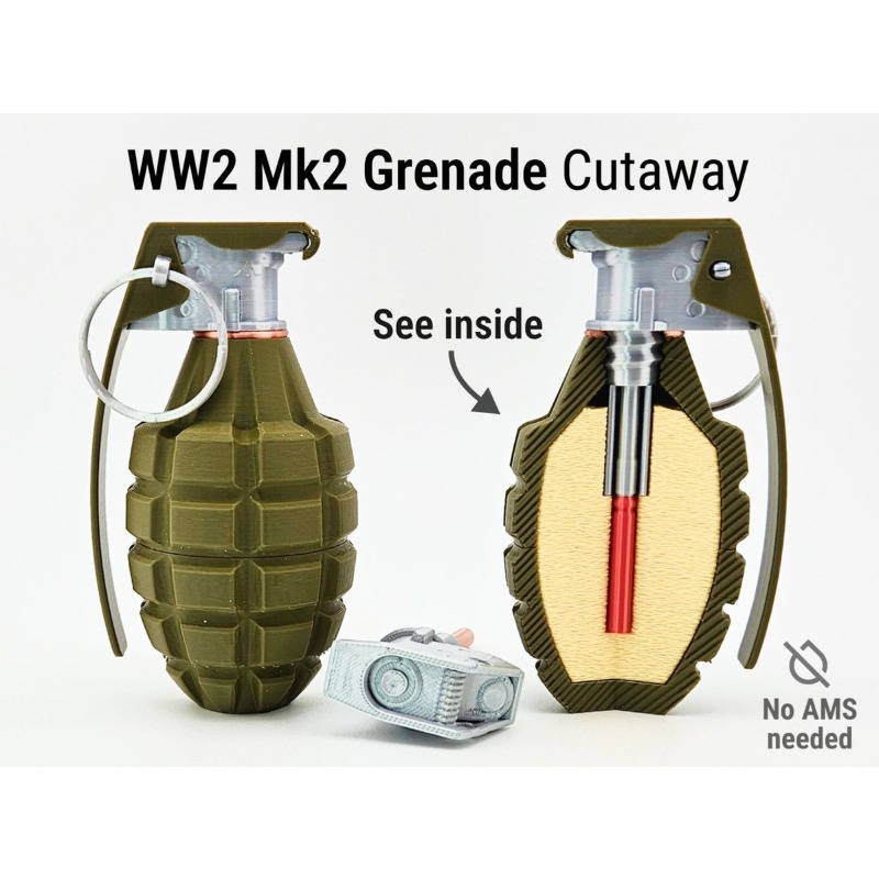 3D-Printed MK2 Military Model  - 3D Printing Enthusiast 评论和价格
